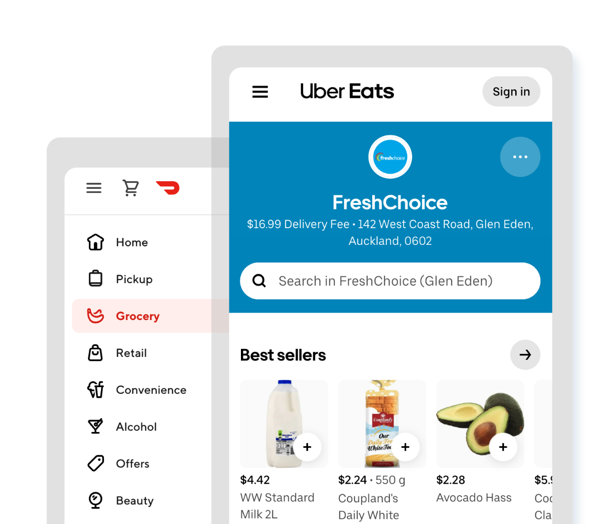 Freshchoice store on Uber Eats
