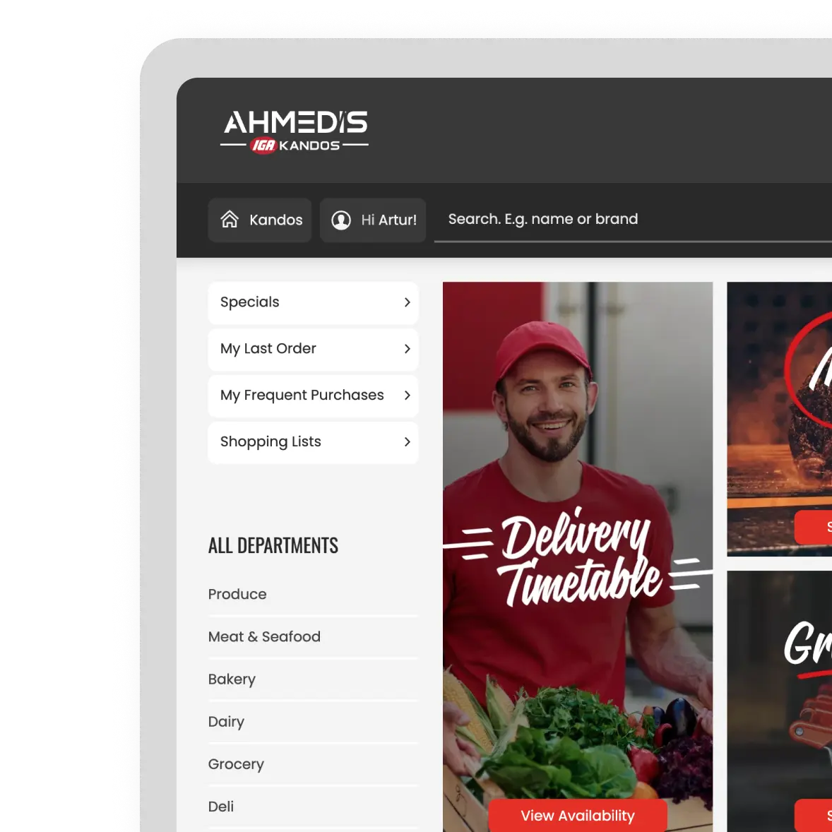 The Ahmedi IGA Group are online with Myfoodlink