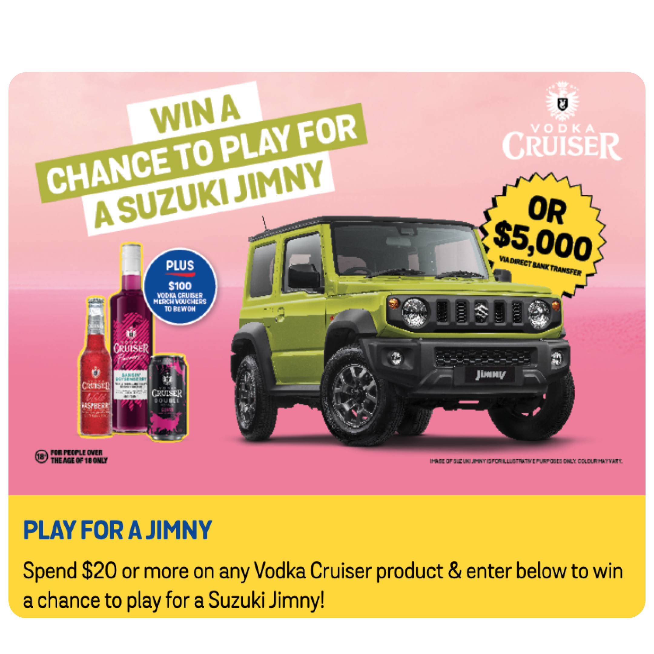 Sip N Save competition with Vodka Cruiser